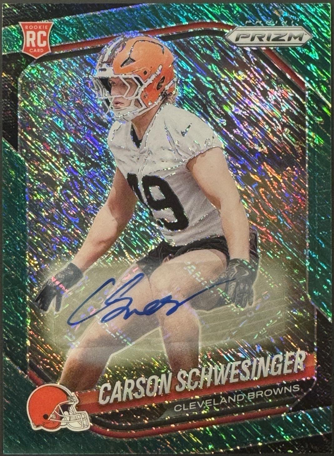 Carson Schwesinger [Autograph Green Shimmer] #384