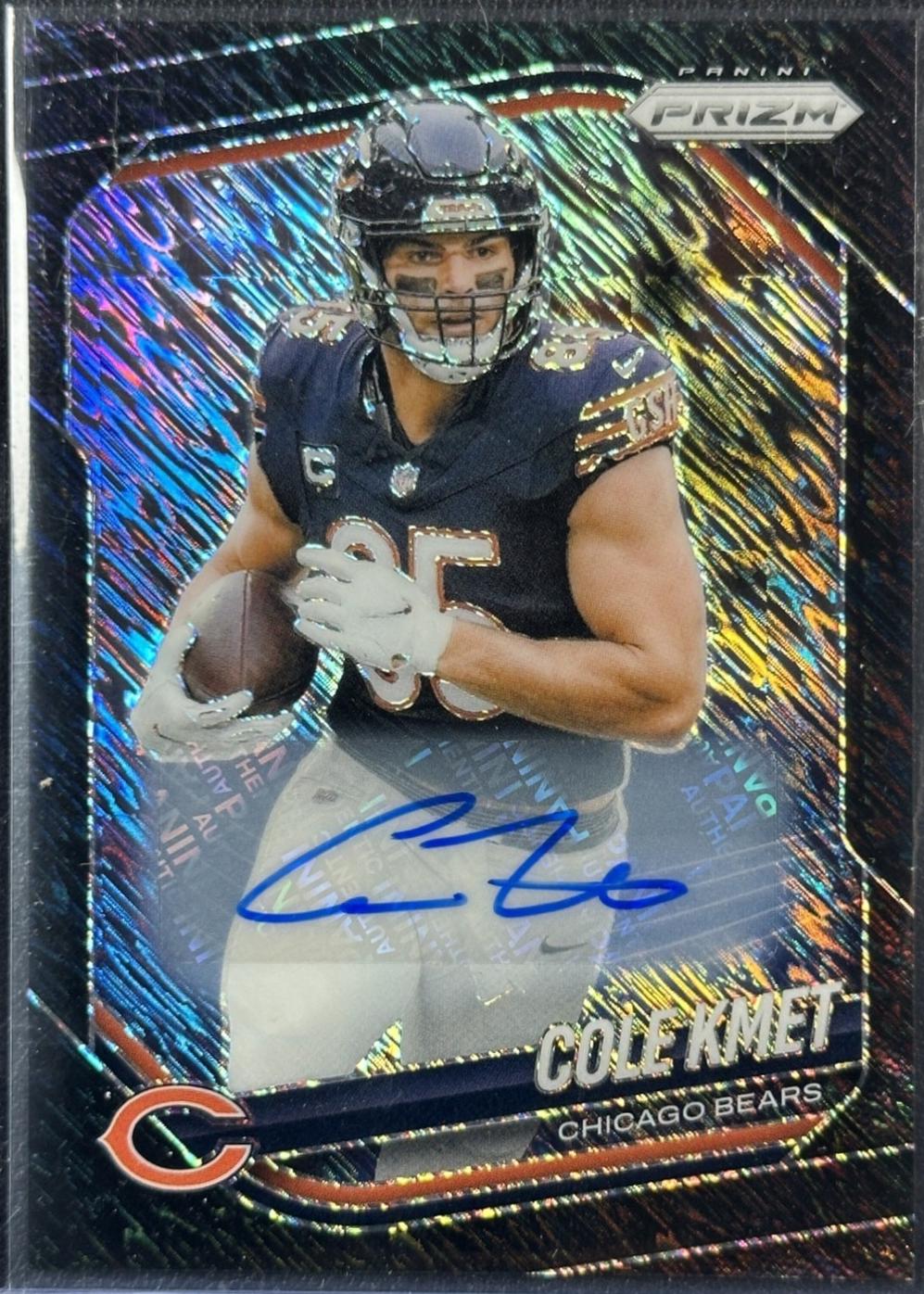 Cole Kmet [Black Shimmer Autograph] #112