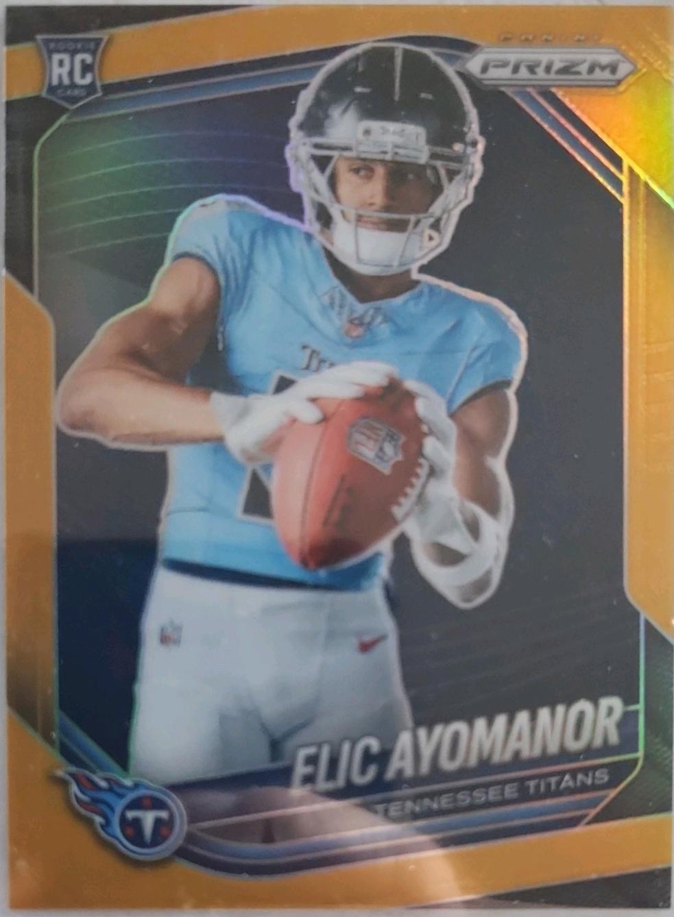 Elic Ayomanor [Gold Rookie Variation Silver] #440