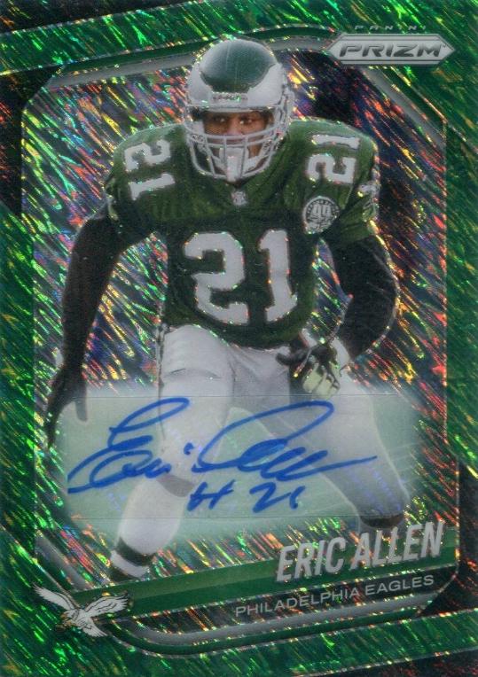 Eric Allen [Green Shimmer Autograph] #17