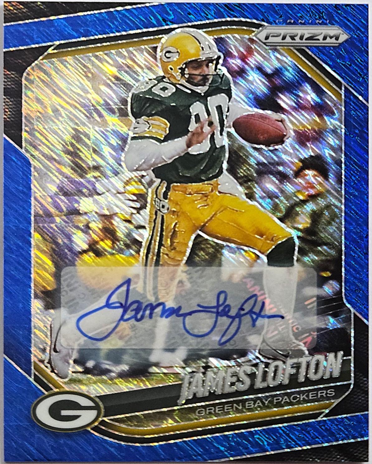 James Lofton [Blue Shimmer Autograph] #149