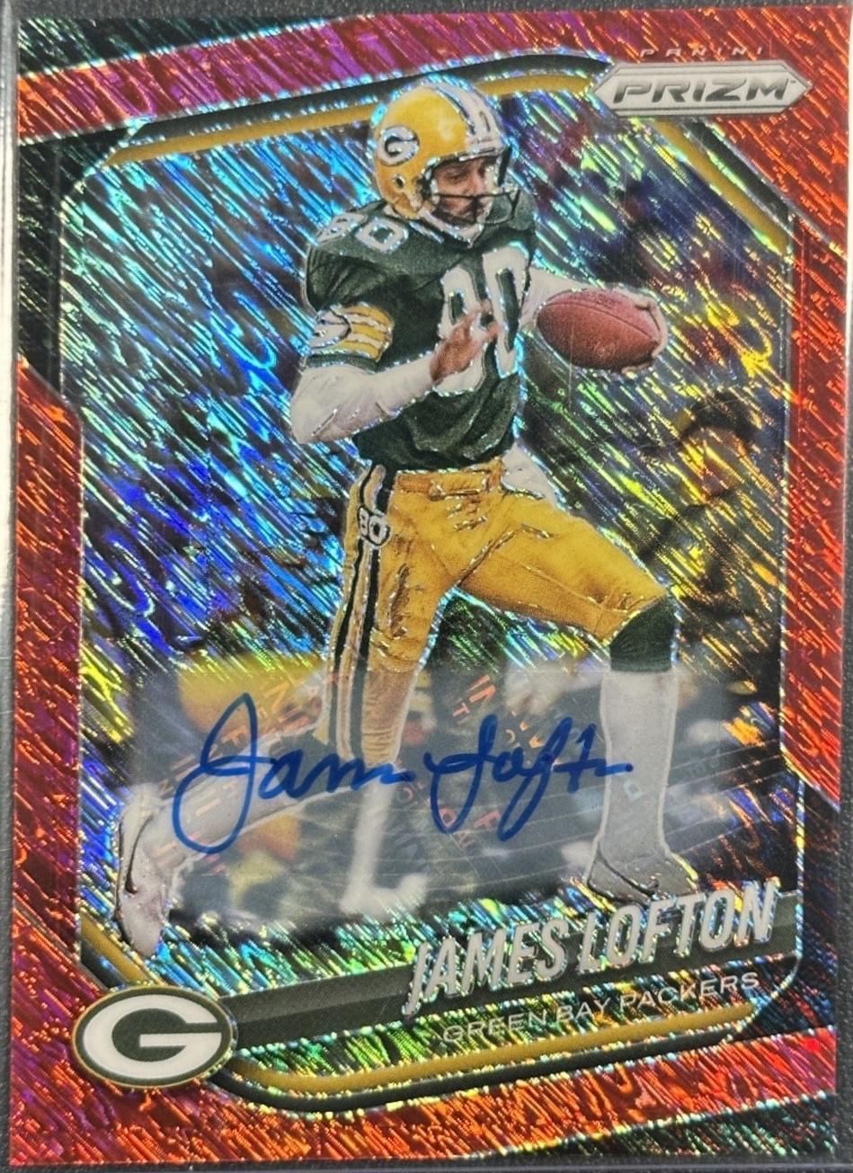 James Lofton [Red Shimmer Autograph] #149