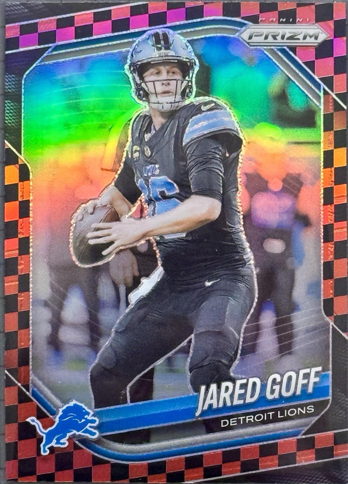 Jared Goff [Black Red Checker] #10