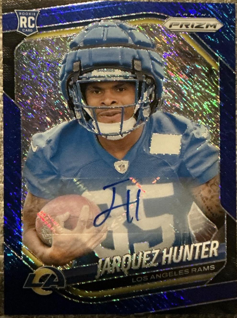 Jarquez Hunter [Autograph Blue Shimmer] #353