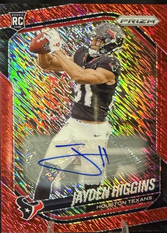 Jayden Higgins [Autograph Red Shimmer] #376