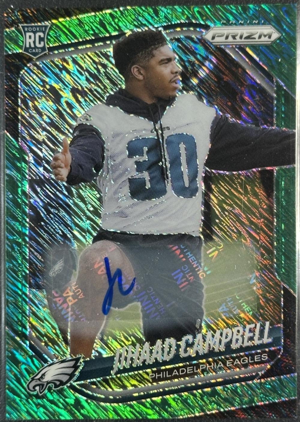 Jihaad Campbell [Autograph Green Shimmer] #334