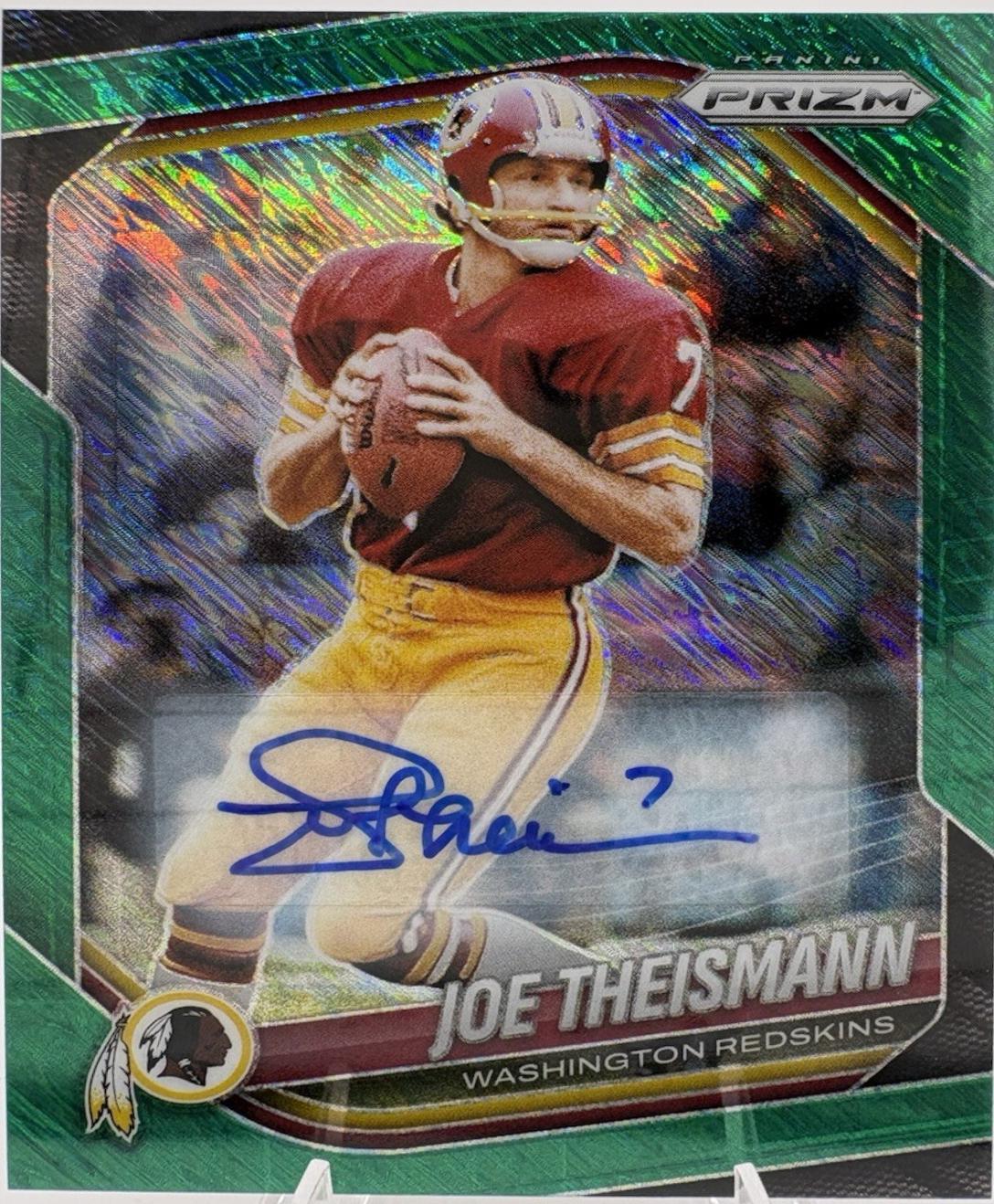 Joe Theismann [Green Shimmer Autograph] #284