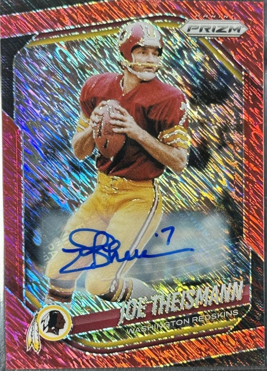 Joe Theismann [Red Shimmer Autograph] #284