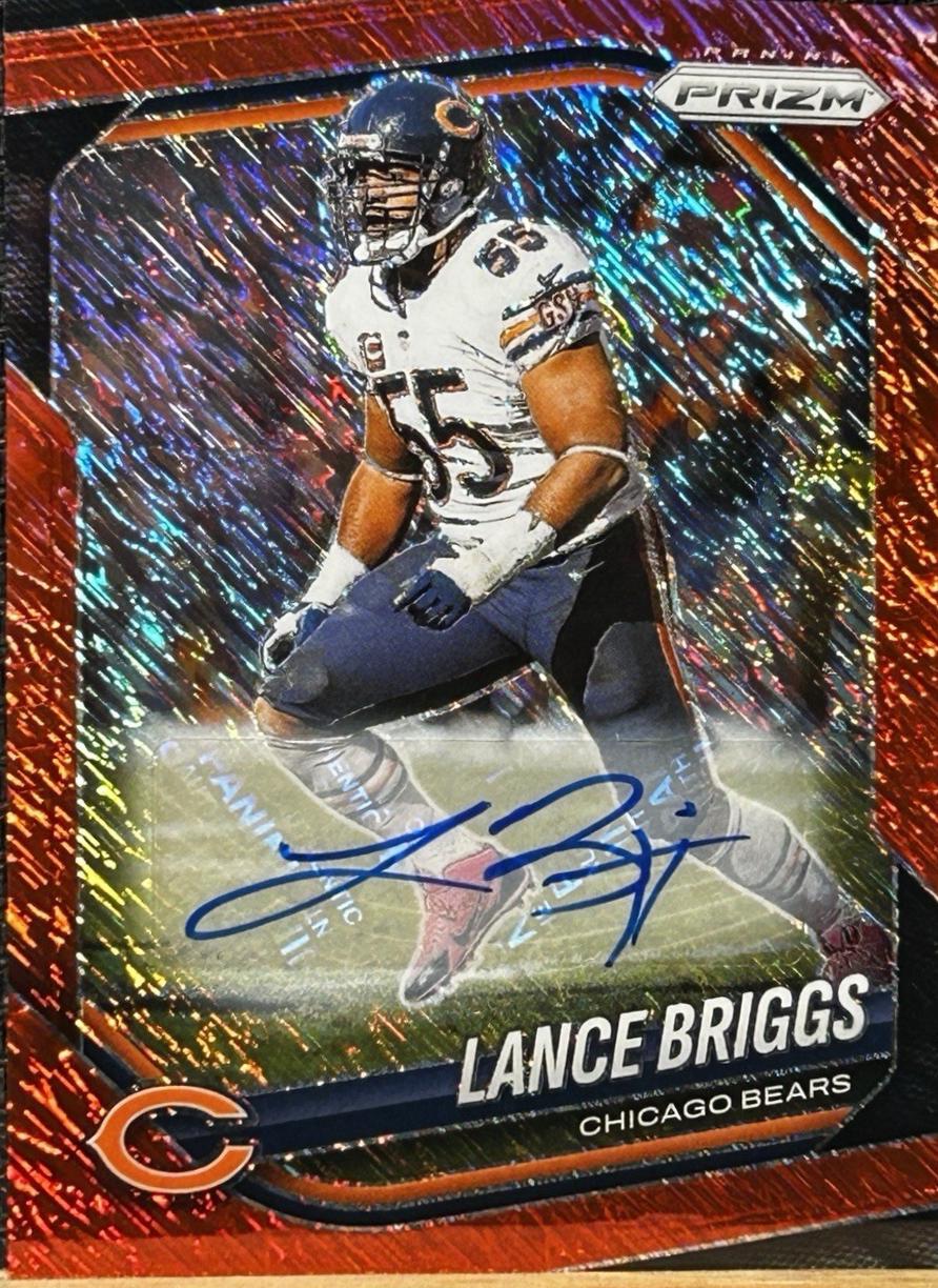 Lance Briggs [Red Shimmer Autograph] #257
