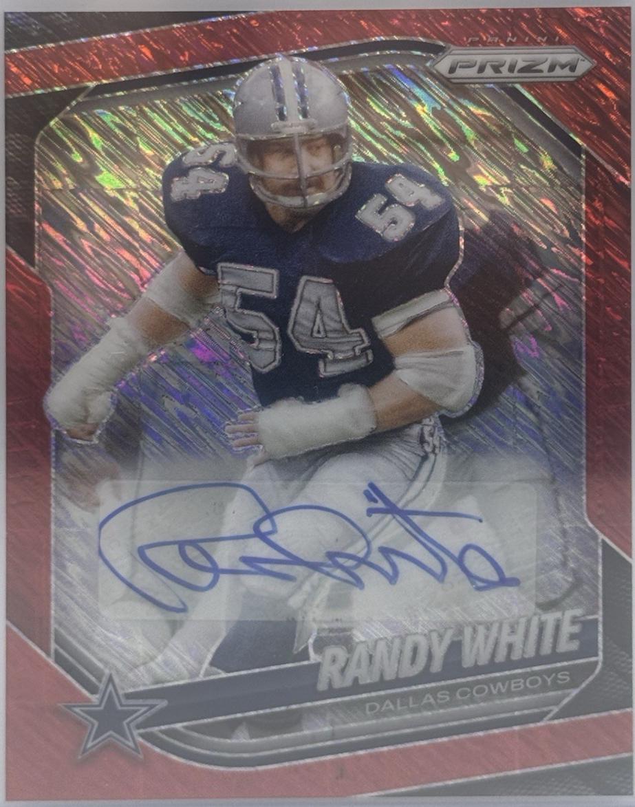 Randy White [Red Shimmer Autograph] #128