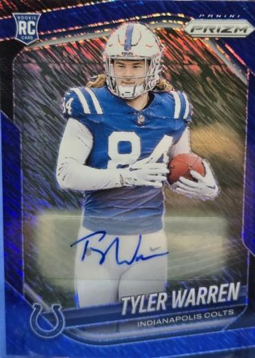 Tyler Warren [Autograph Blue Shimmer] #339