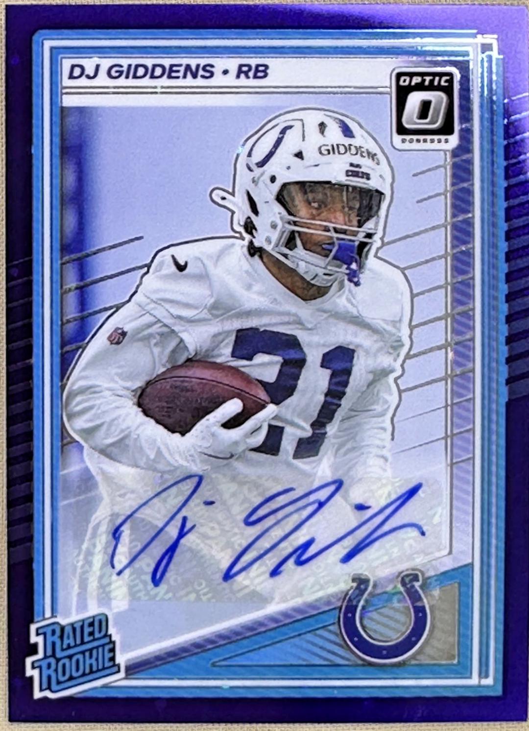 DJ Giddens [Purple Stars Autograph] #258