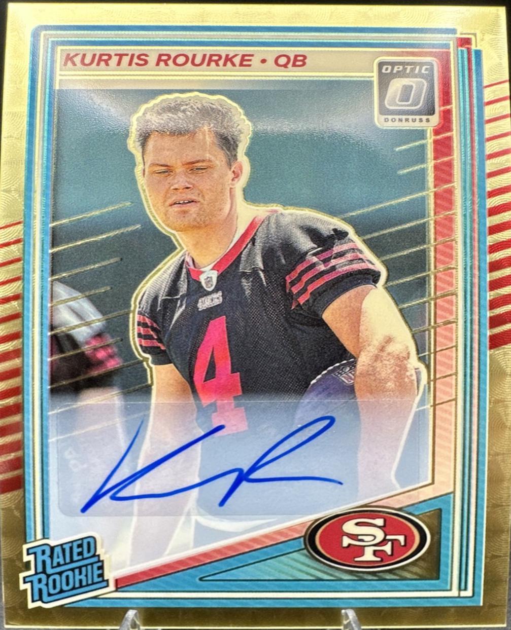 Kurtis Rourke [Gold Vinyl Autograph] #243