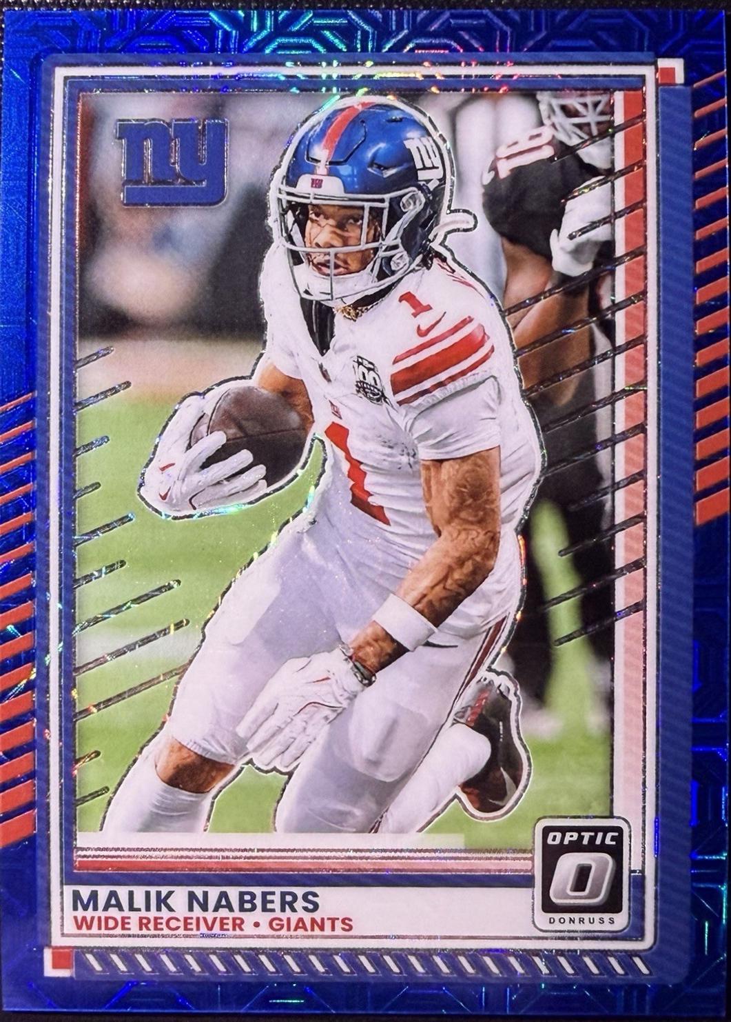 Malik Nabers [Blue Mojo] #182