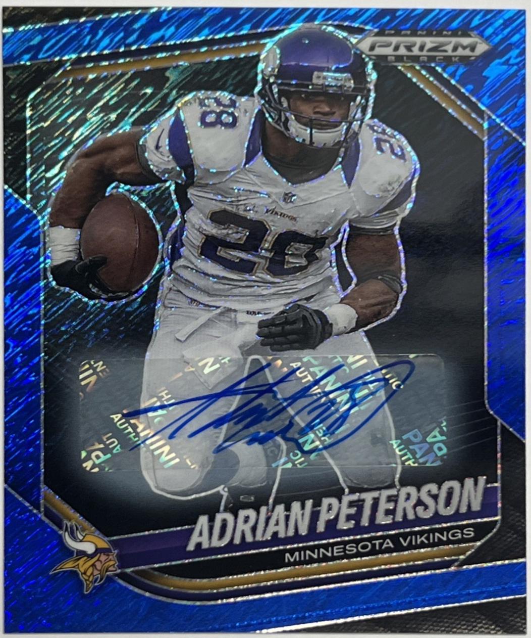 Adrian Peterson [Autograph Blue Shimmer] #90