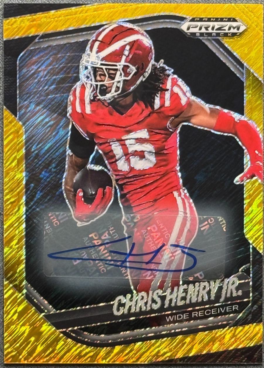 Chris Henry Jr. [Autograph Gold Shimmer] #155