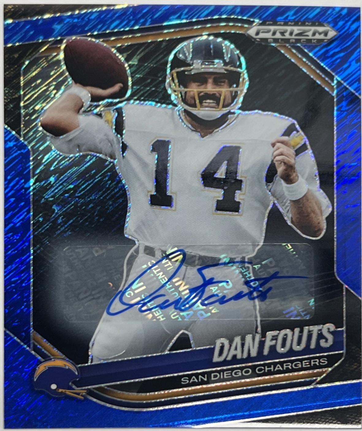 Dan Fouts [Autograph Blue Shimmer] #128