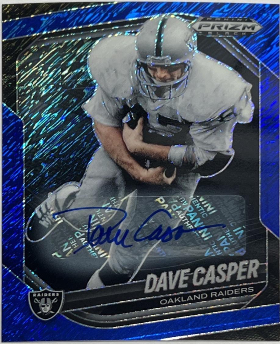 Dave Casper [Autograph Blue Shimmer] #108