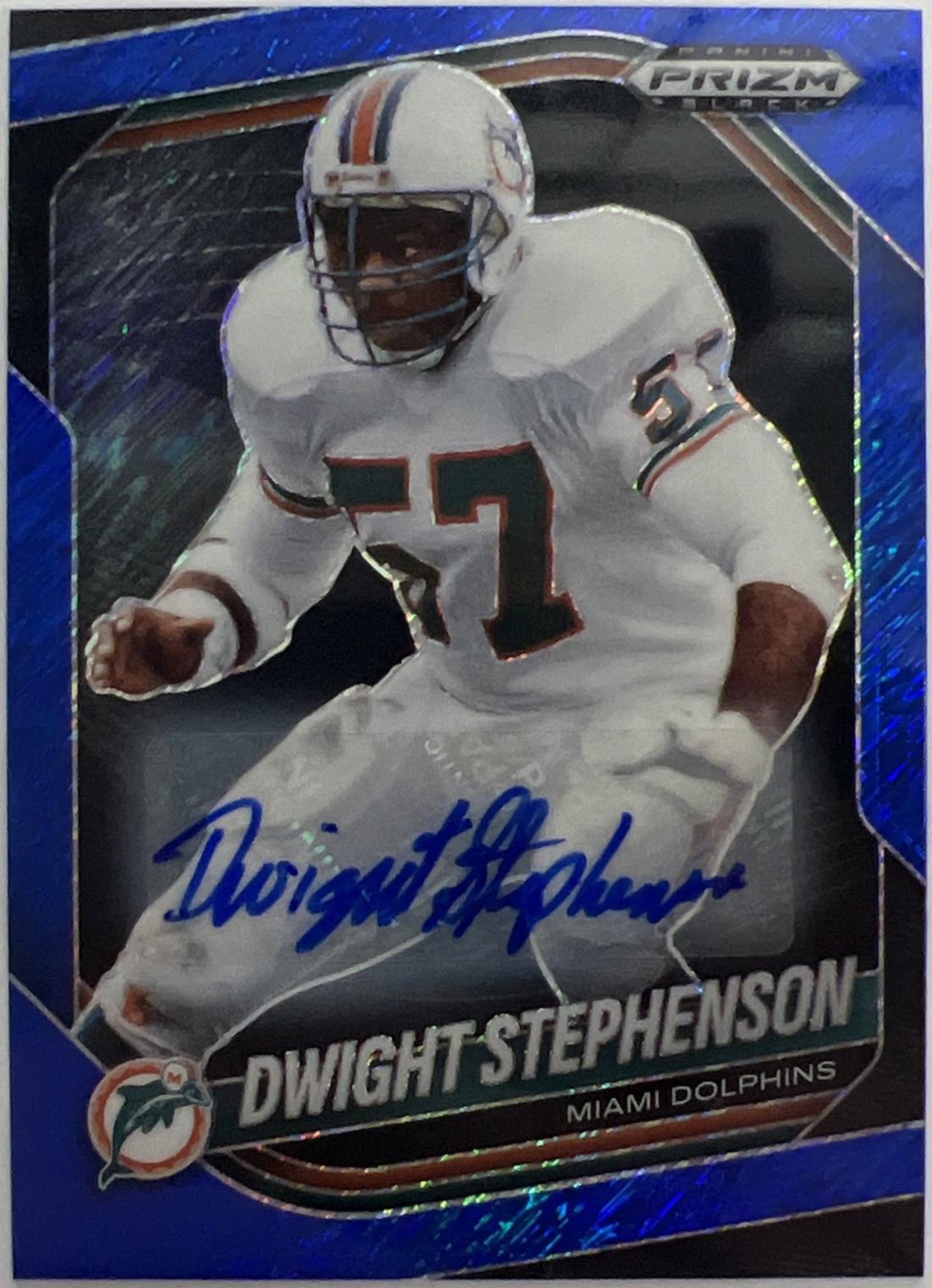 Dwight Stephenson [Autograph Blue Shimmer] #82
