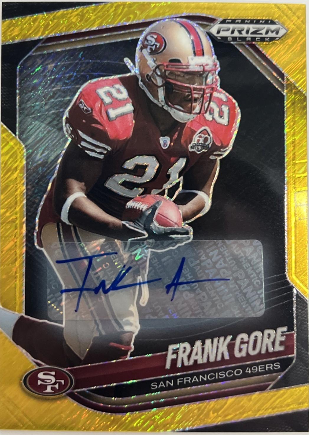 Frank Gore [Autograph Gold Shimmer] #134