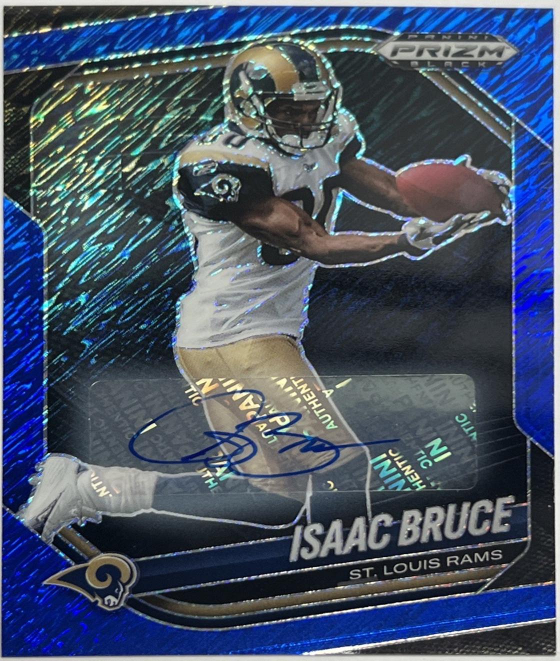 Isaac Bruce [Autograph Blue Shimmer] #139