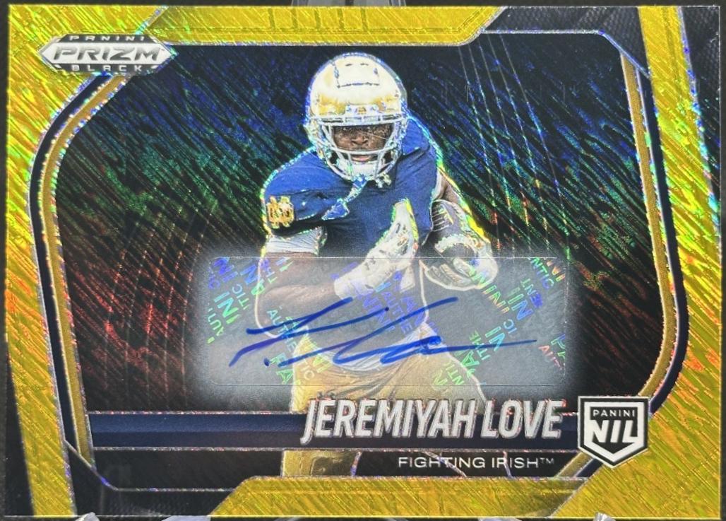 Jeremiyah Love [Autograph Gold Shimmer] #189
