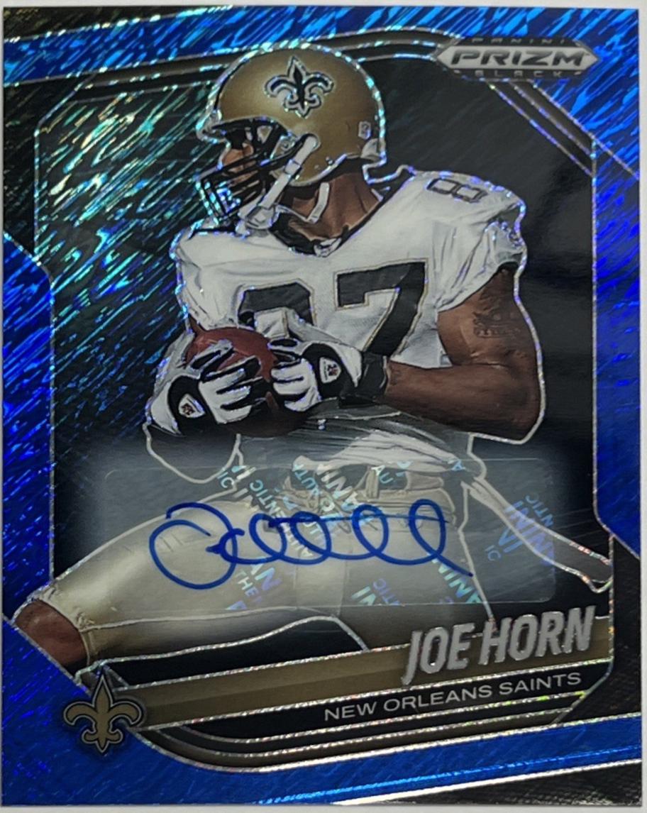 Joe Horn [Autograph Blue Shimmer] #99