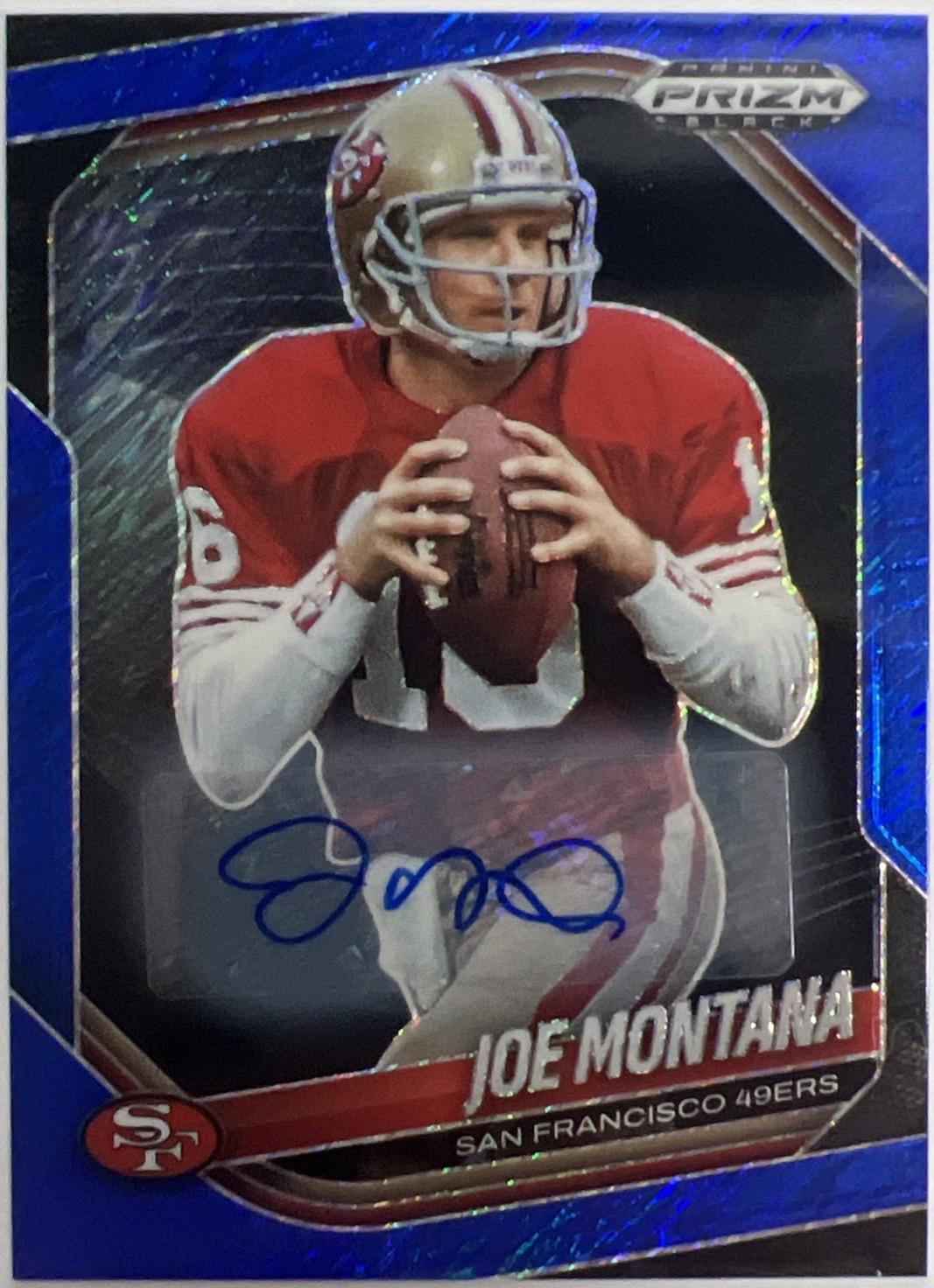 Joe Montana [Autograph Blue Shimmer] #130