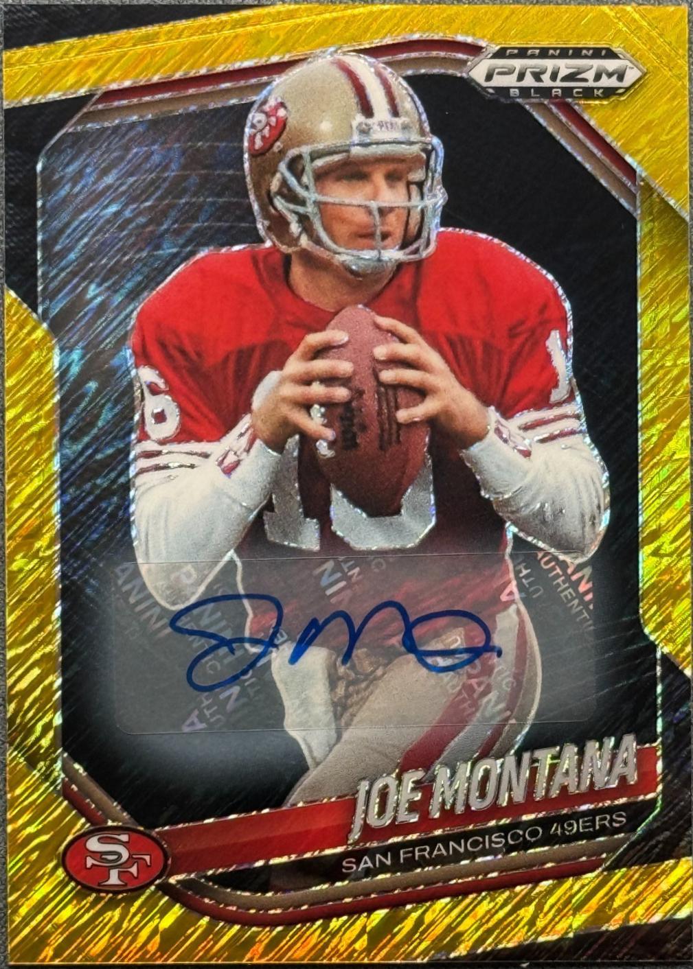 Joe Montana [Autograph Gold Shimmer] #130