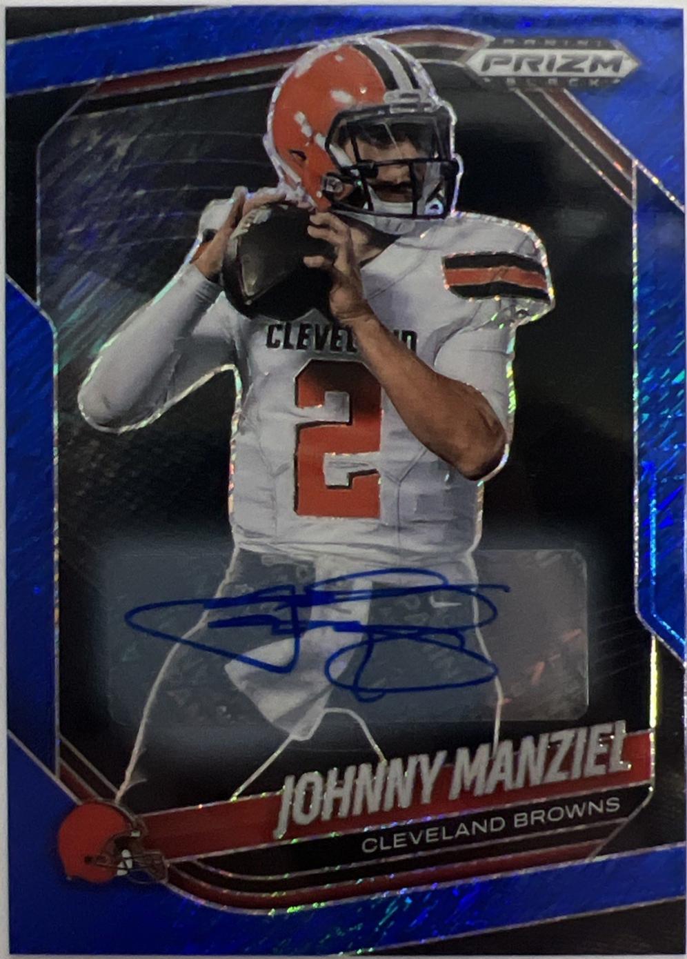 Johnny Manziel [Autograph Blue Shimmer] #33