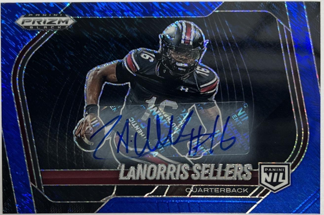 LaNorris Sellers [Autograph Blue Shimmer] #196