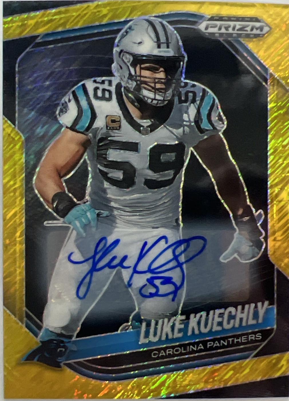 Luke Kuechly [Autograph Gold Shimmer] #18