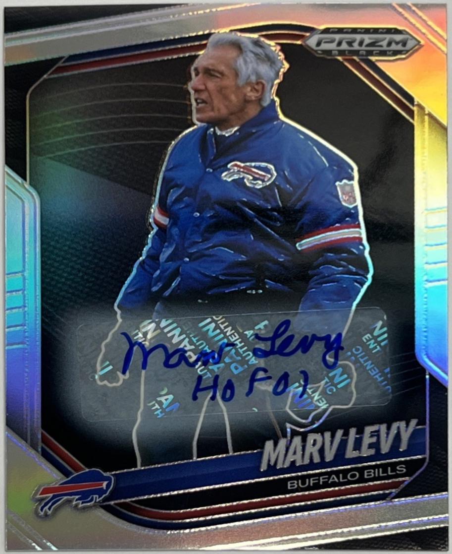 Marv Levy [Autograph Silver] #14