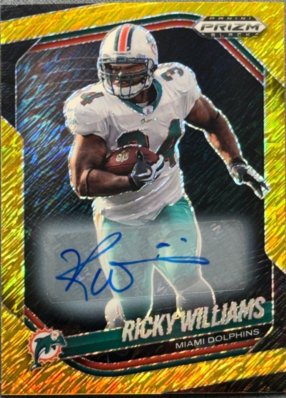 Ricky Williams [Autograph Gold Shimmer] #84