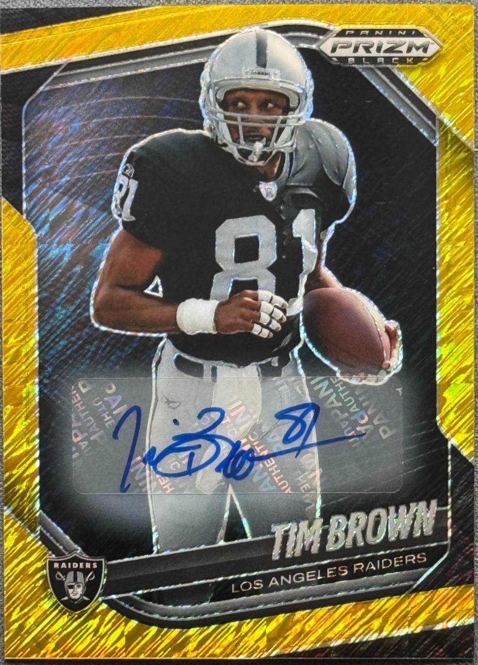 Tim Brown [Autograph Gold Shimmer] #114