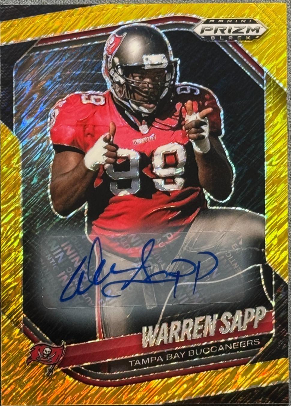 Warren Sapp [Autograph Gold Shimmer] #144