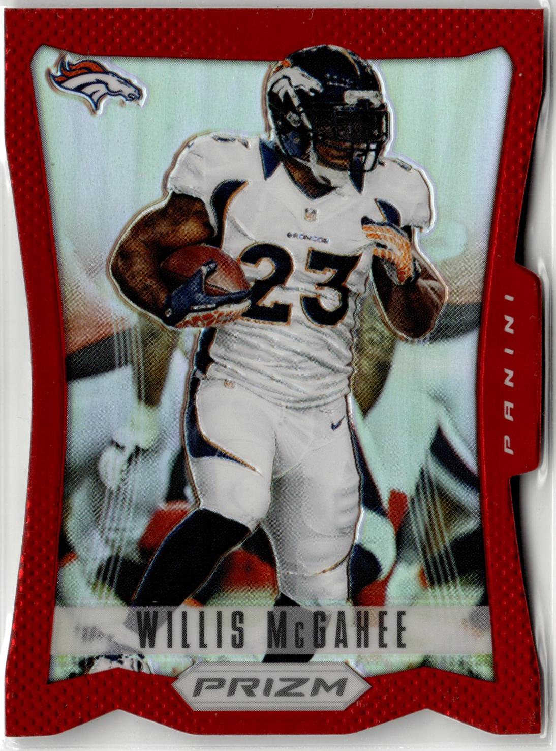 Willis McGahee [Red Prizm Die Cut] #62
