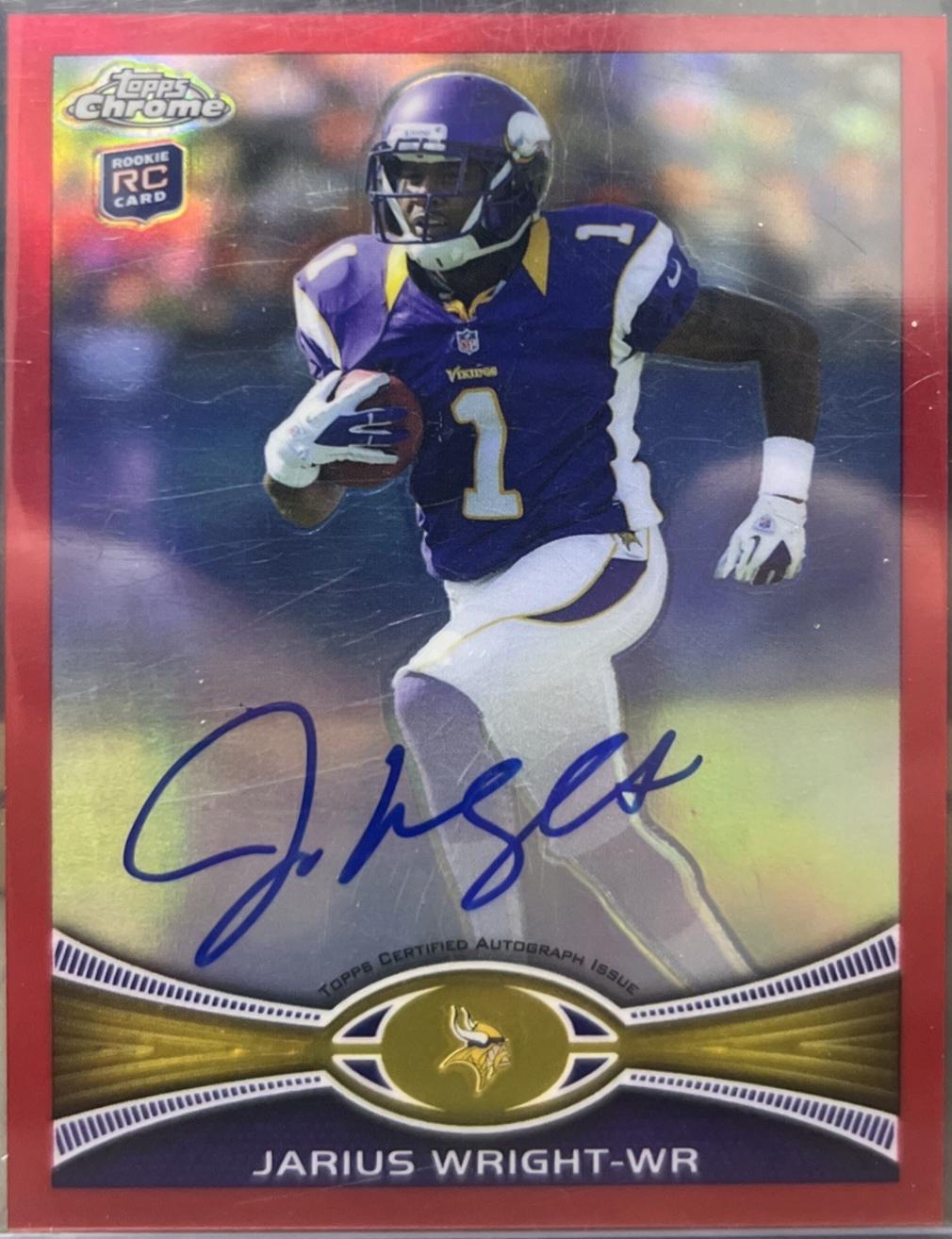 Jarius Wright [Autograph Red Refractor] #203