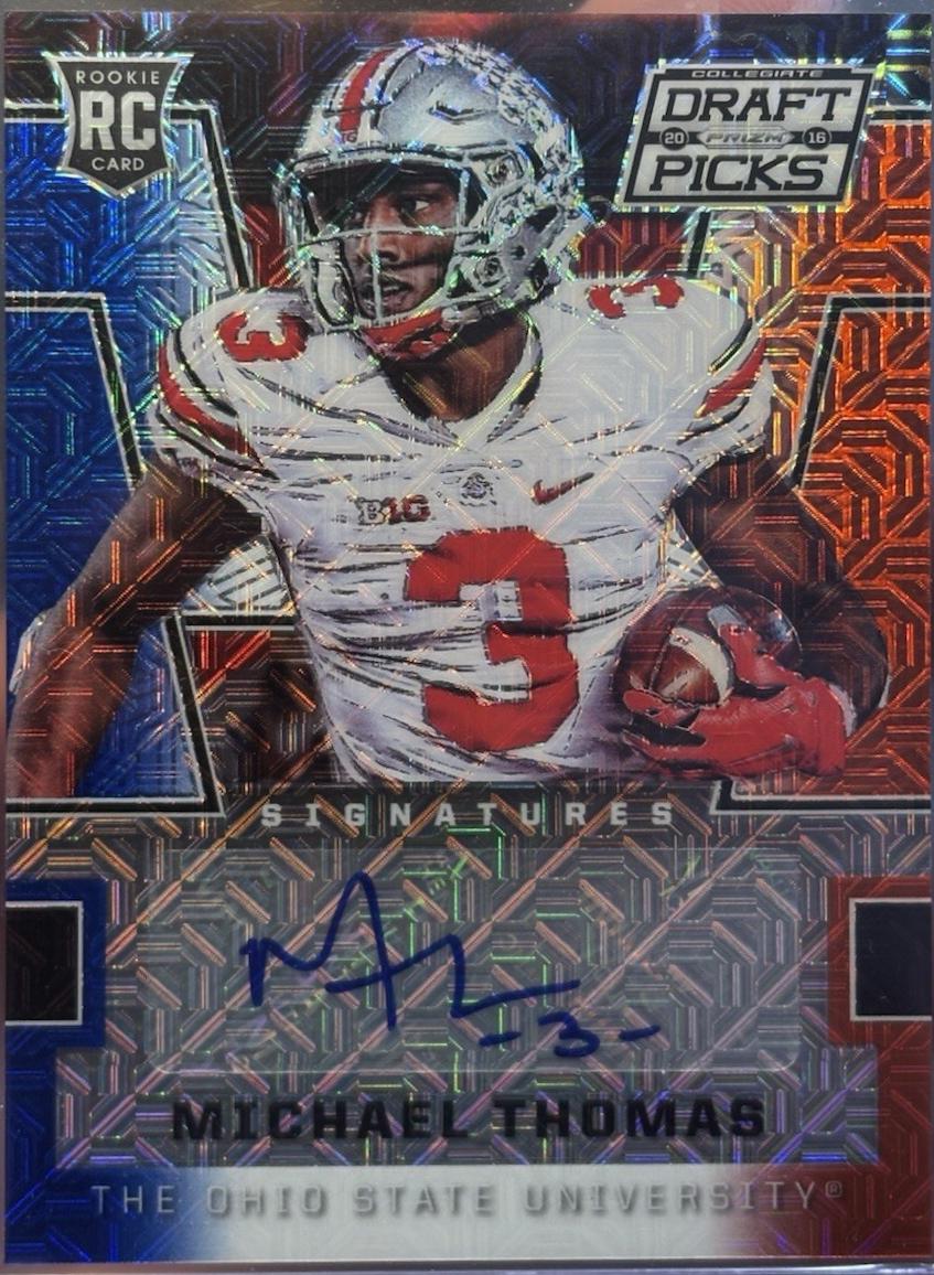 Michael Thomas [Autograph Red White and Blue Mojo Prizm] #106