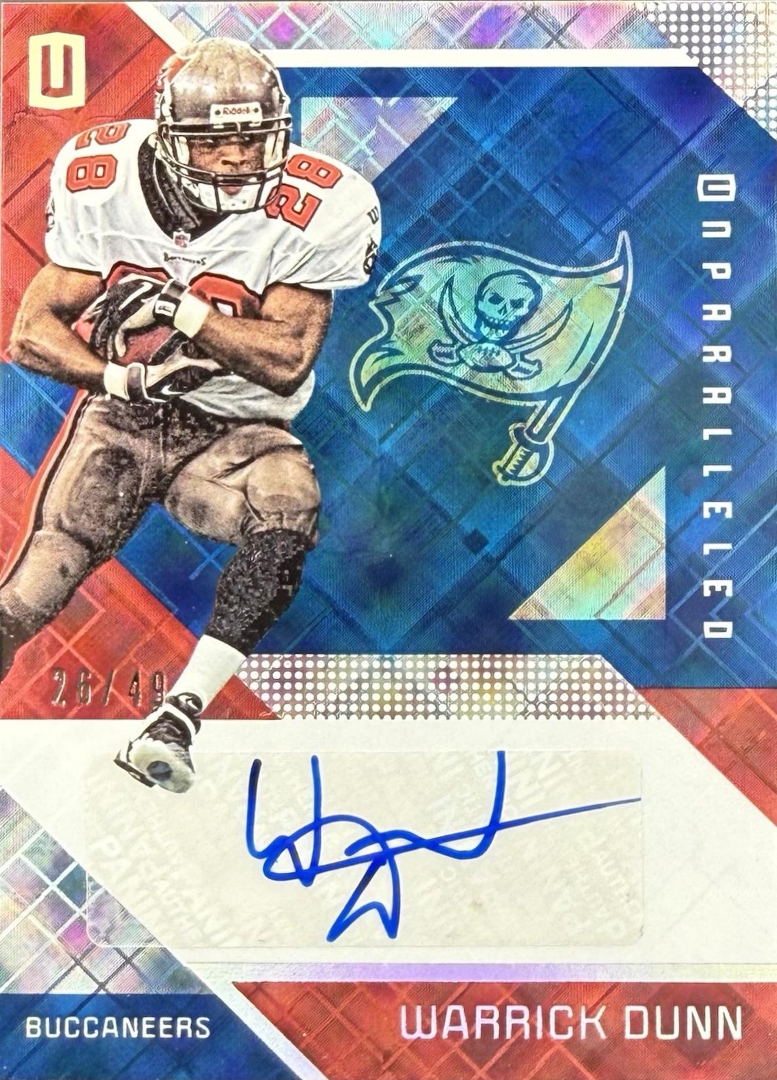 Warrick Dunn [Autograph Blue] #111
