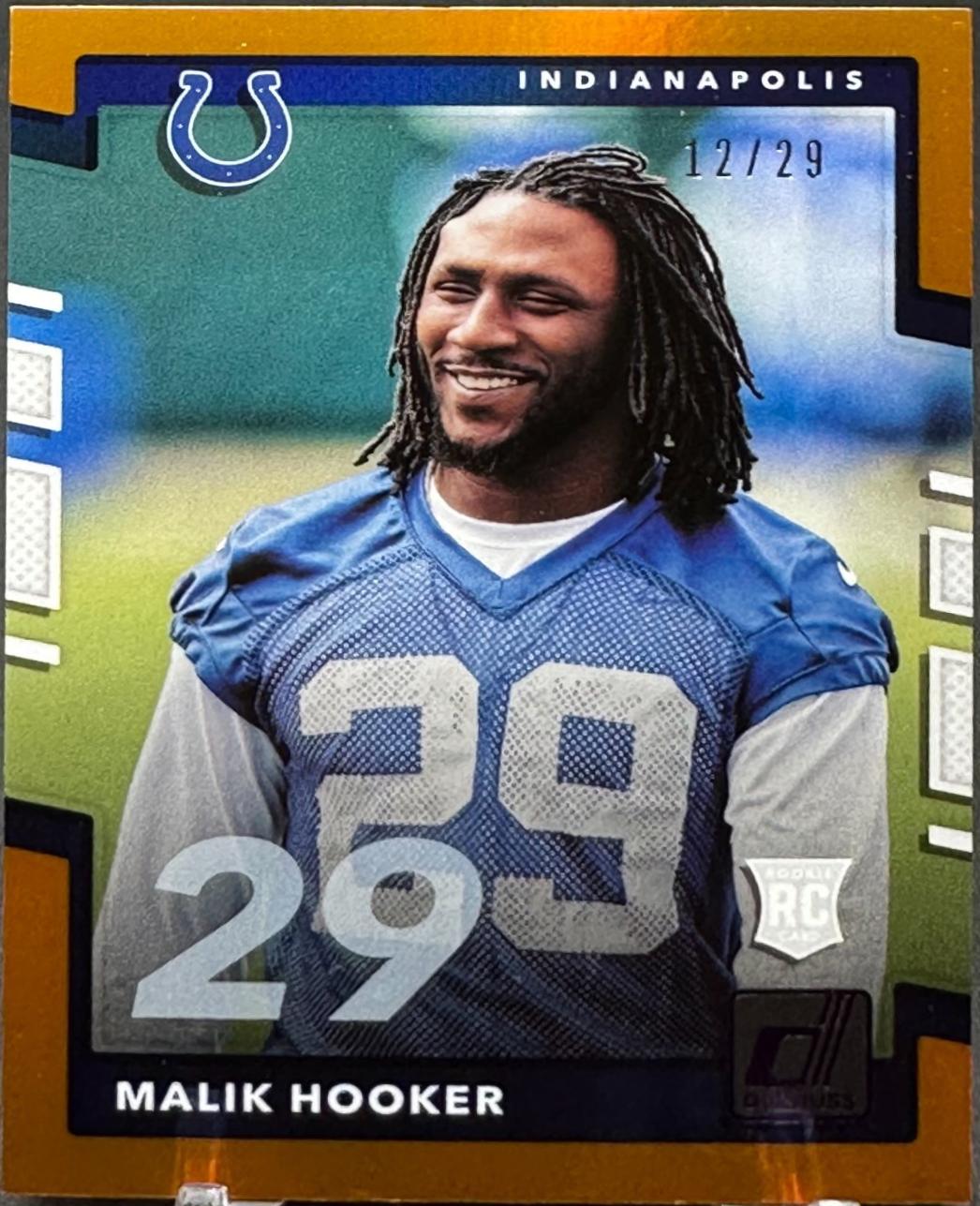 Malik Hooker [Jersey Number Press Proof] #368