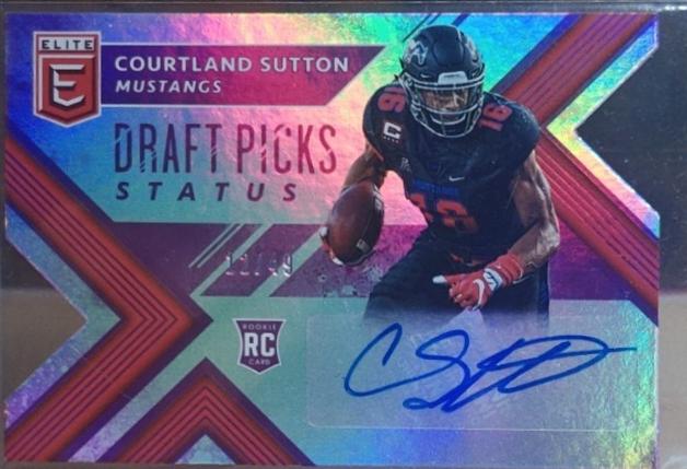 Courtland Sutton [Autograph Purple Status Die Cut] #107