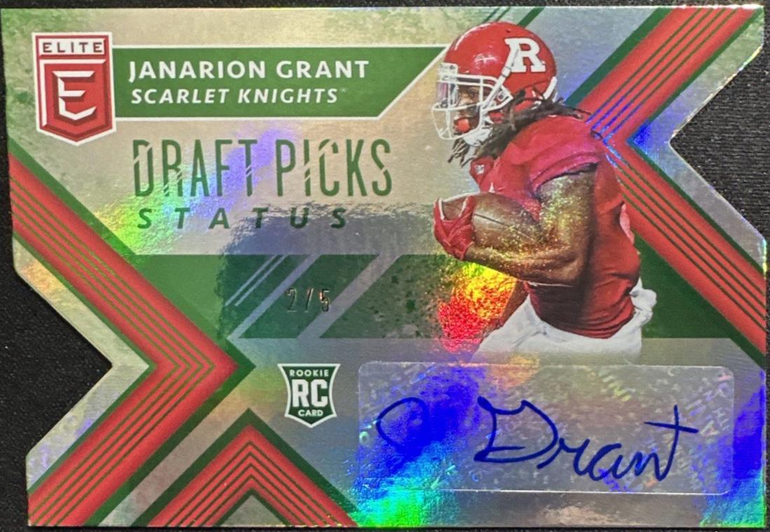 Janarion Grant [Autograph Emerald Status Die Cut] #205