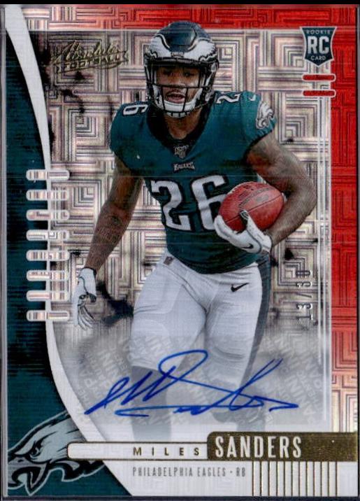 Miles Sanders [Red Squares Autograph] #130