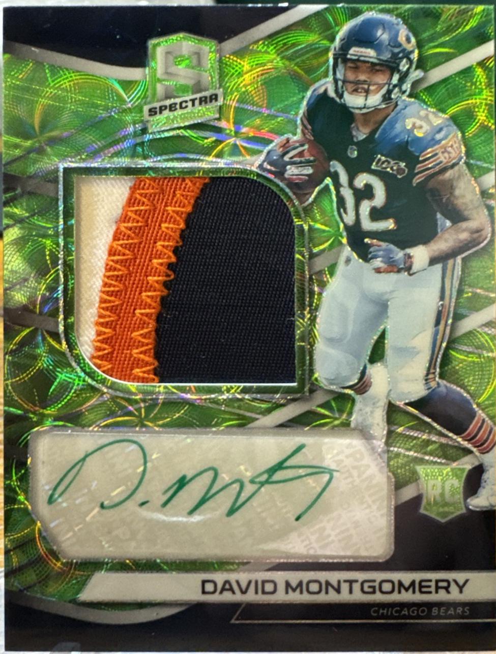 David Montgomery [Patch Autograph Neon Green] #211