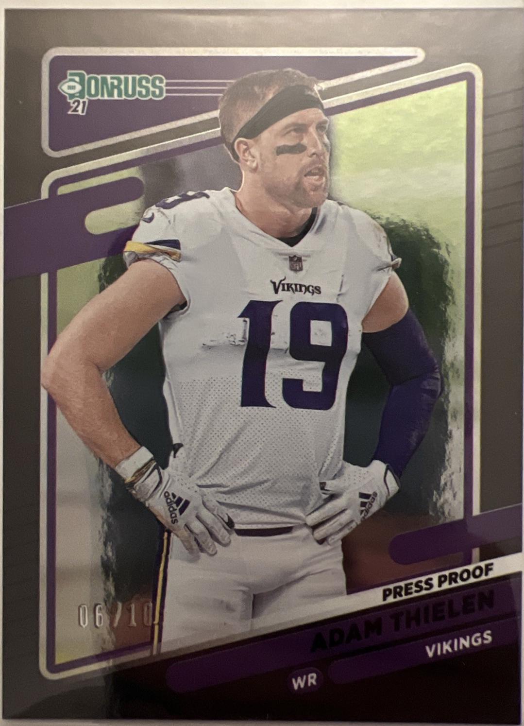 Adam Thielen [Press Proof Black] #126