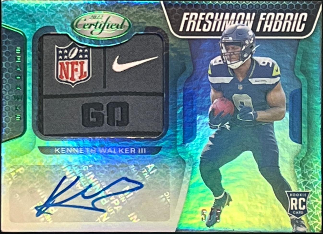 Kenneth Walker III [Freshman Fabric Signature Green] #208