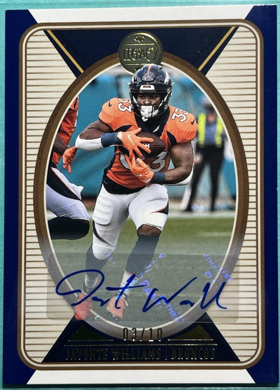 Javonte Williams [Blue Autograph] #30
