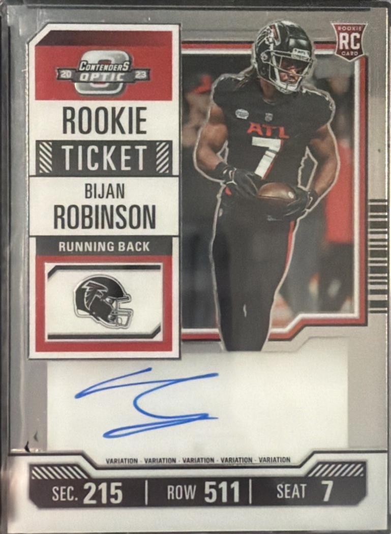 Bijan Robinson [Rookie Ticket Autograph Red White Blue] #103