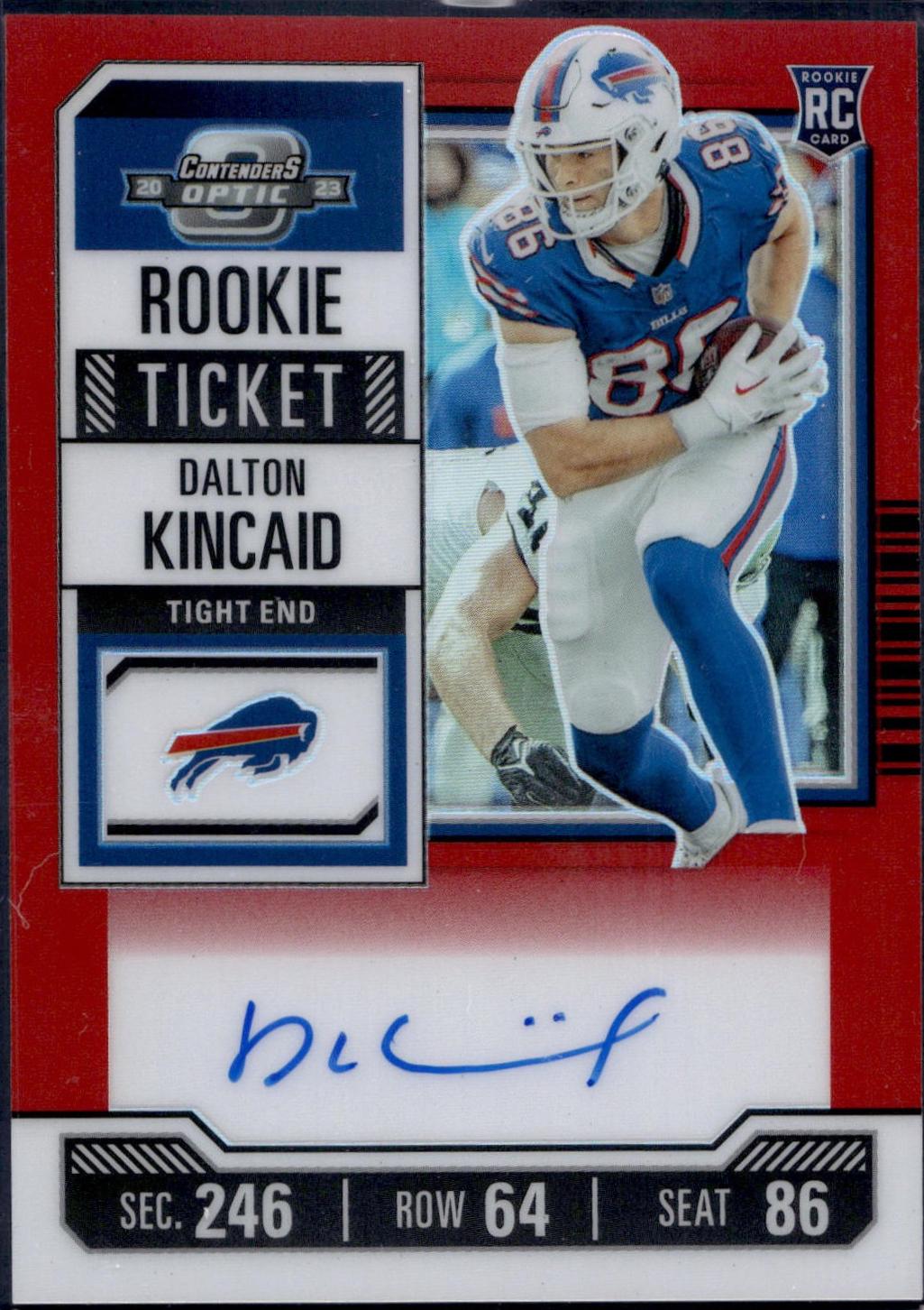 Dalton Kincaid [Rookie Ticket Autograph Red White Blue] #107